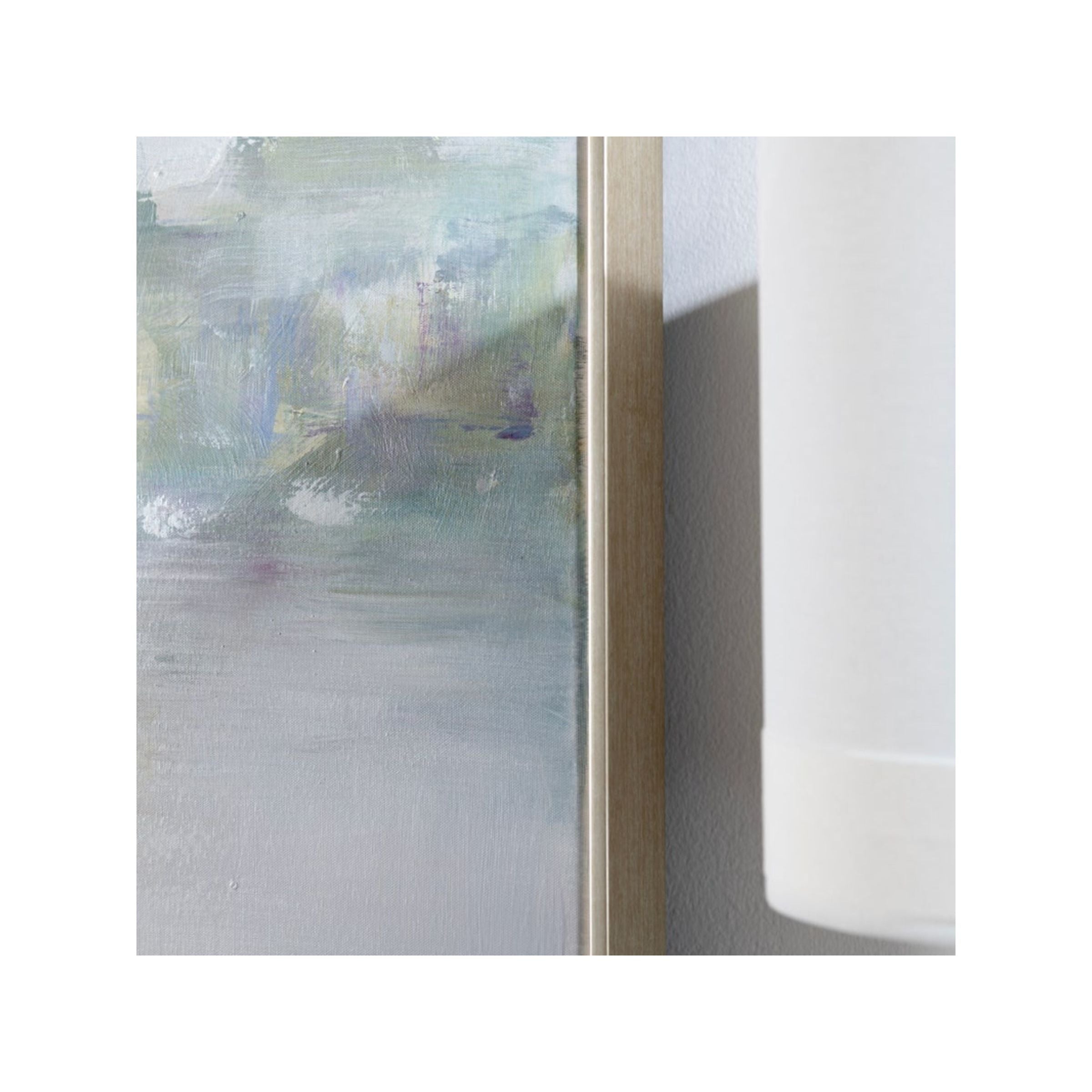 Green Mist Framed Canvas 49"W x 61"H
