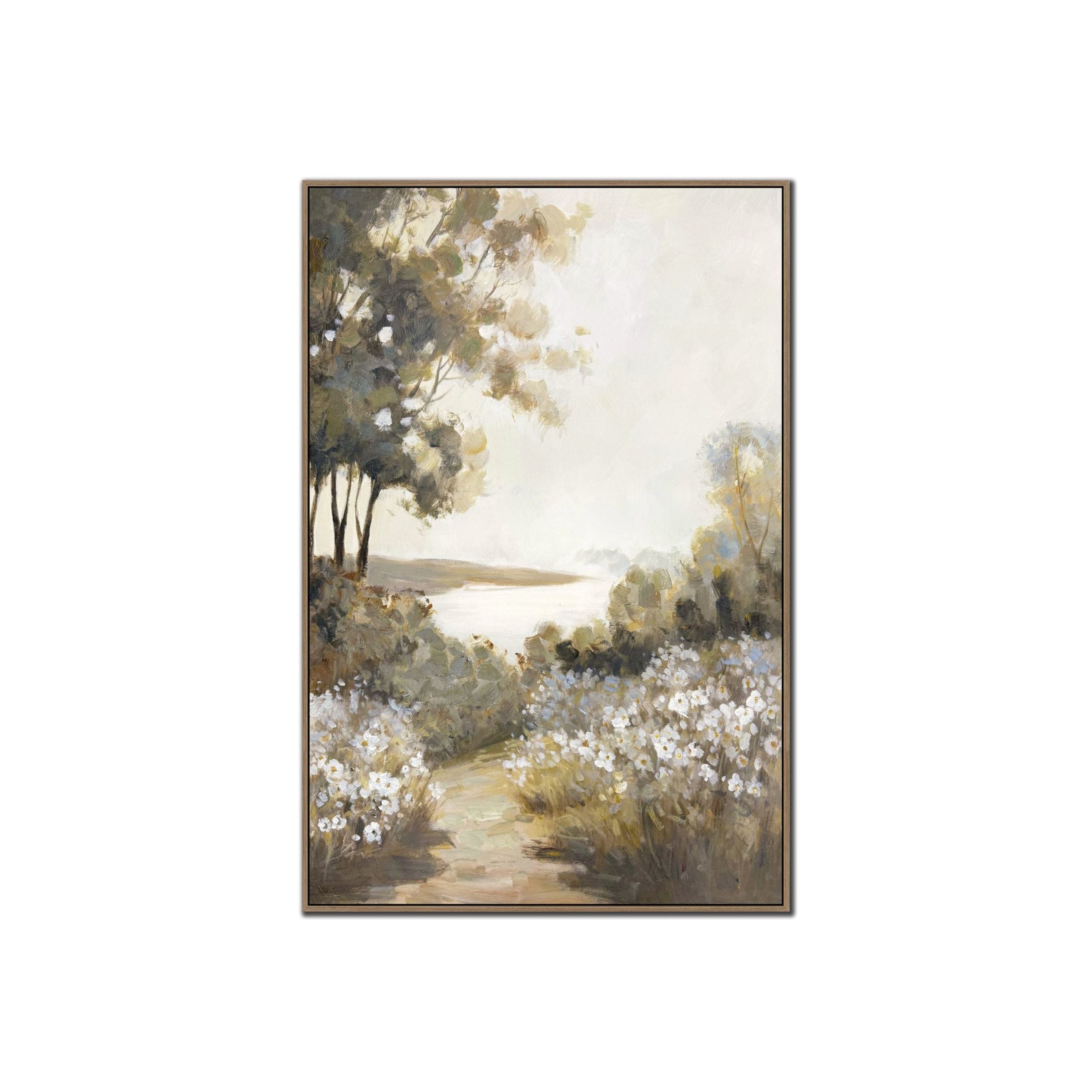 Countryside Hand Embellished Framed Canvas 30"W x 45"H