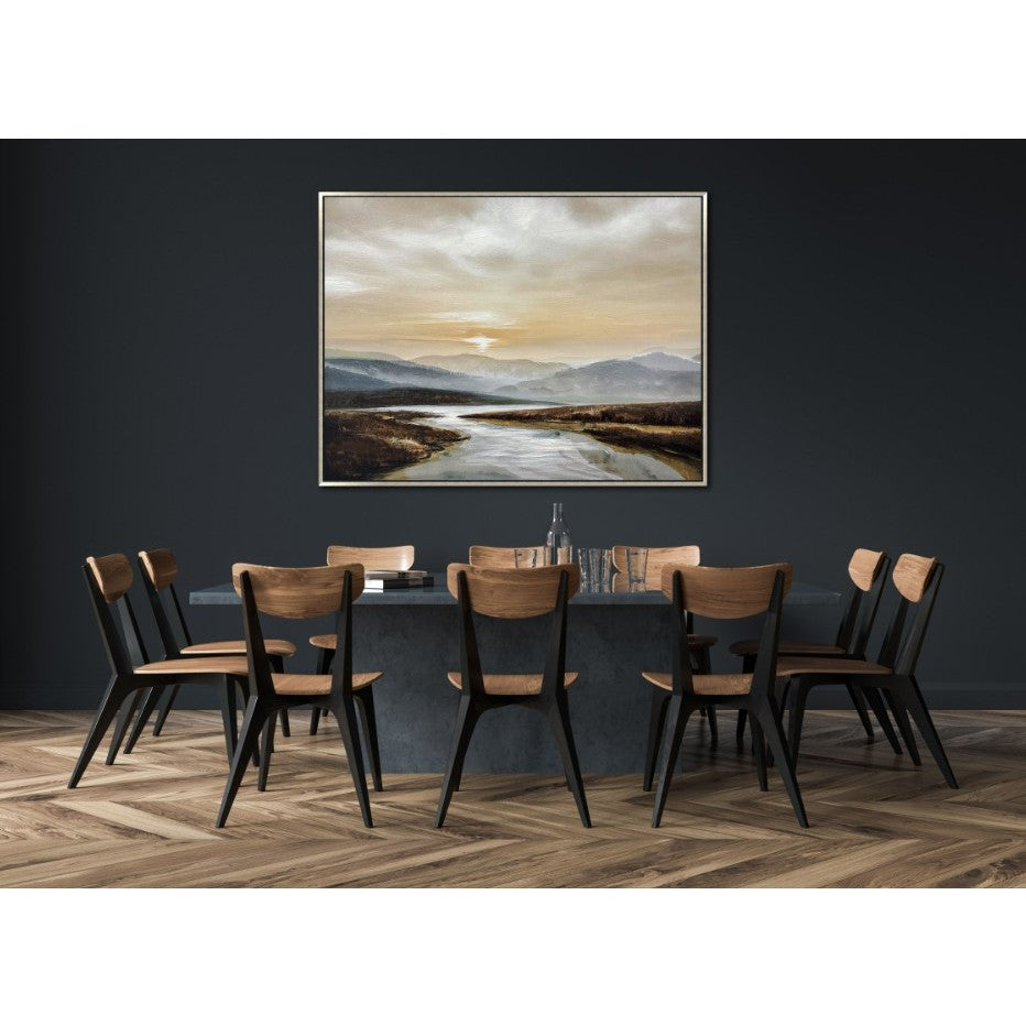 Serene Passage Hand Embellished Framed Canvas 48"W x 36"H