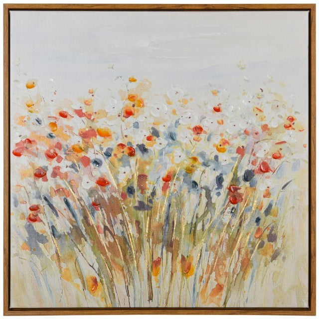 Spring Floral Canvas Art 24"W x 24"H