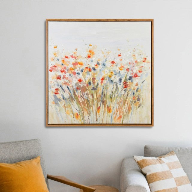 Spring Floral Canvas Art 24"W x 24"H