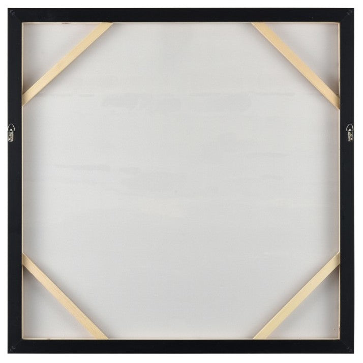 Shades Of Blue Canvas Framed Painting 40"W x 40"H