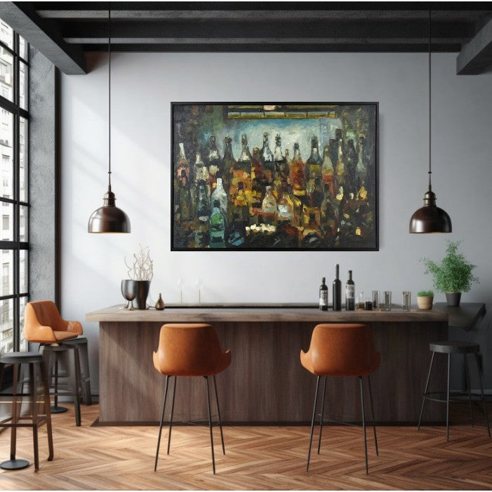 Spirits Framed Canvas Art 50"W x 38"H
