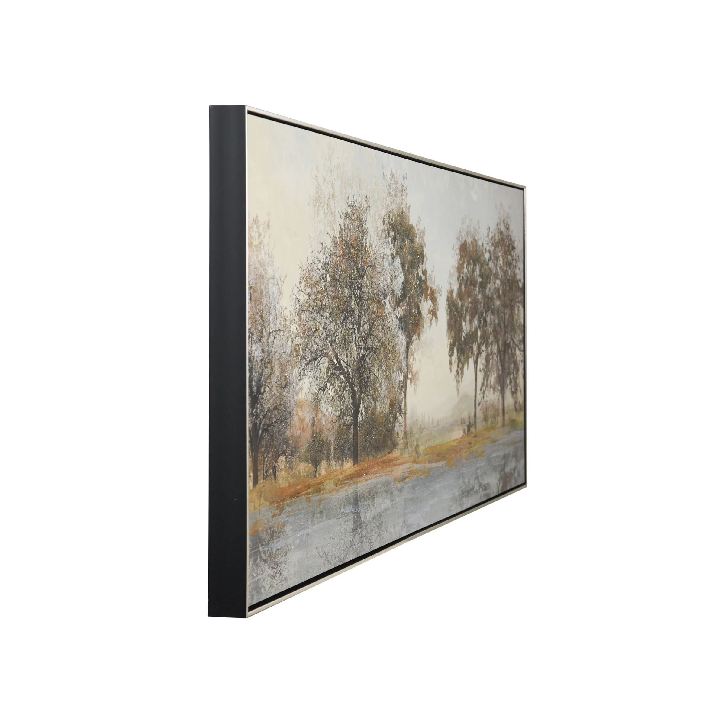 Trees On The Water Hand Painted Art 72"W x 28.5"H