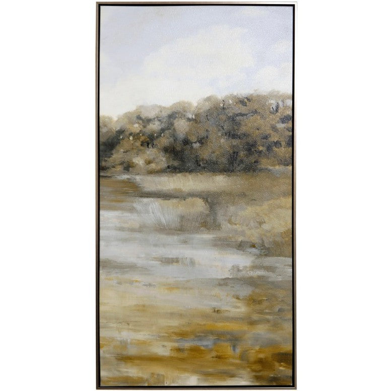 Summer Green II Framed Canvas Art 30"W x 60"H