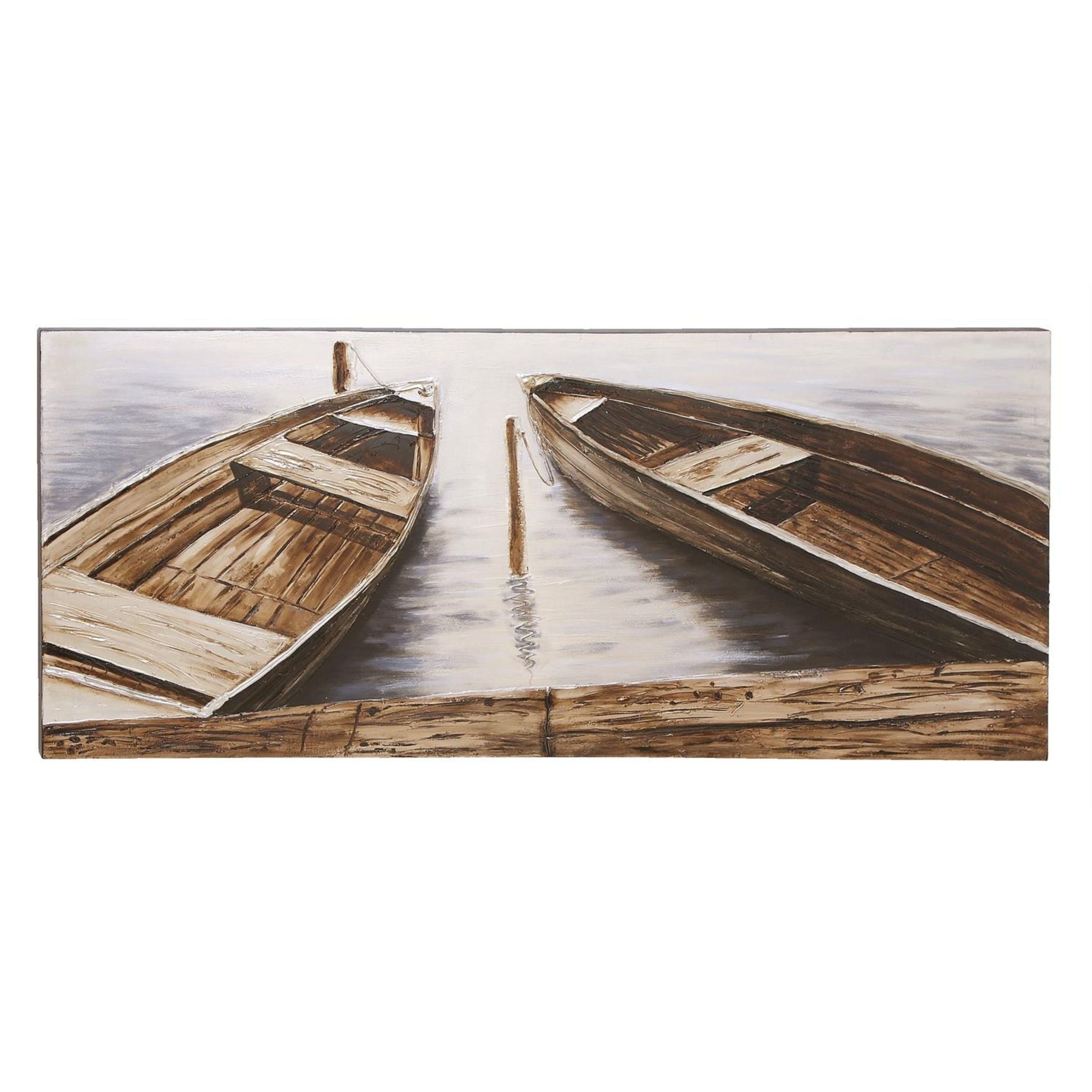 Row Boats Canvas Art 71"W x 32"H