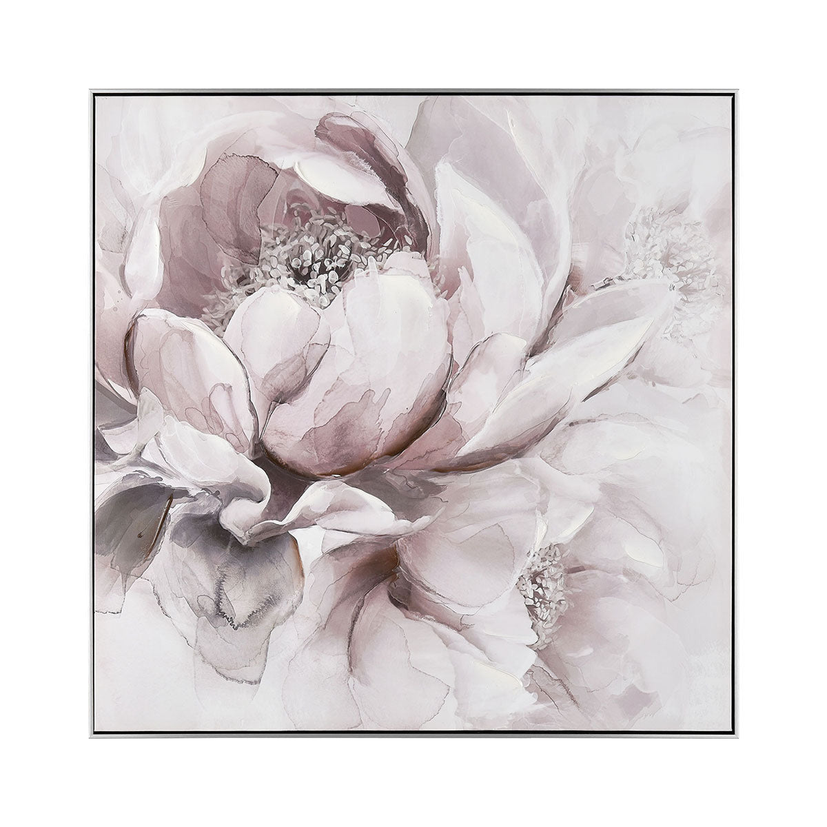 Blush Petal Study Framed Art 40"W x 40"H