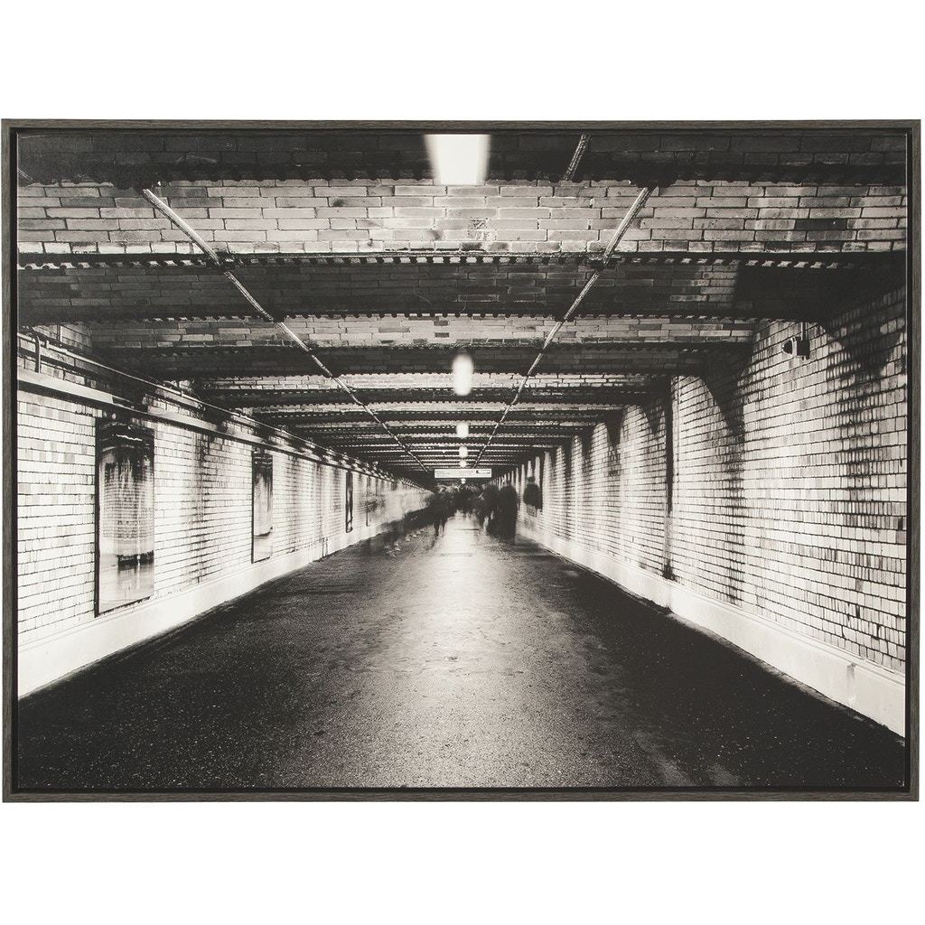 Black and White Warehouse Wall Art 48"W x 36"H