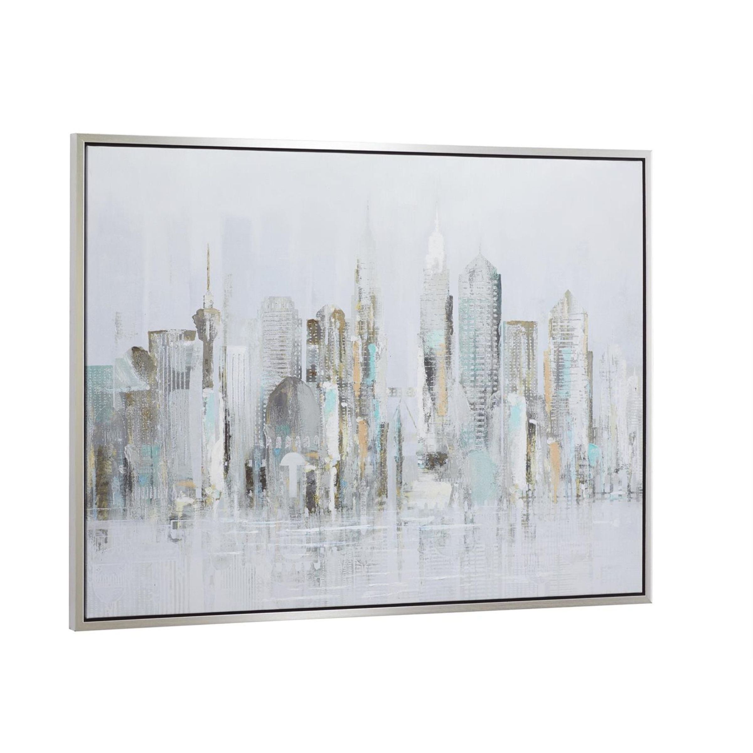 Grey City Framed Art 48"W x 36"H