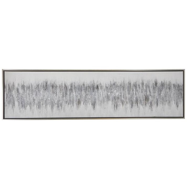 Grey Abstract Wall DÃ©cor 71"W x 20"H