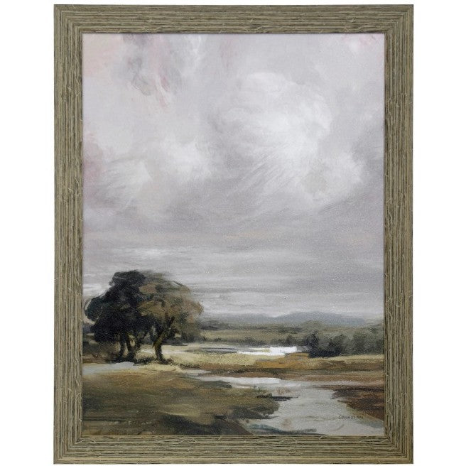 France Countryside Framed Print 36"W x 46"H