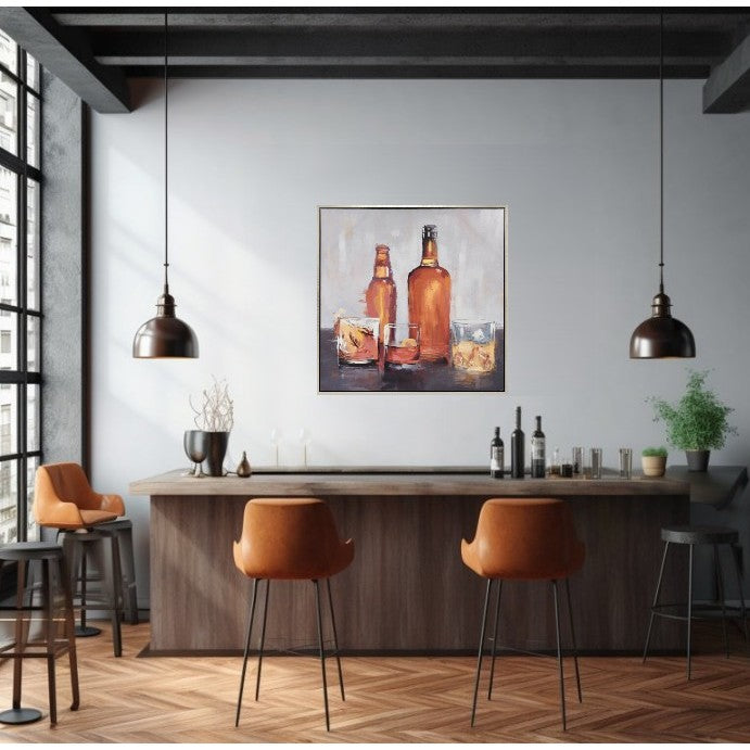 Drinks Framed Wall Art 39"W x 39"H