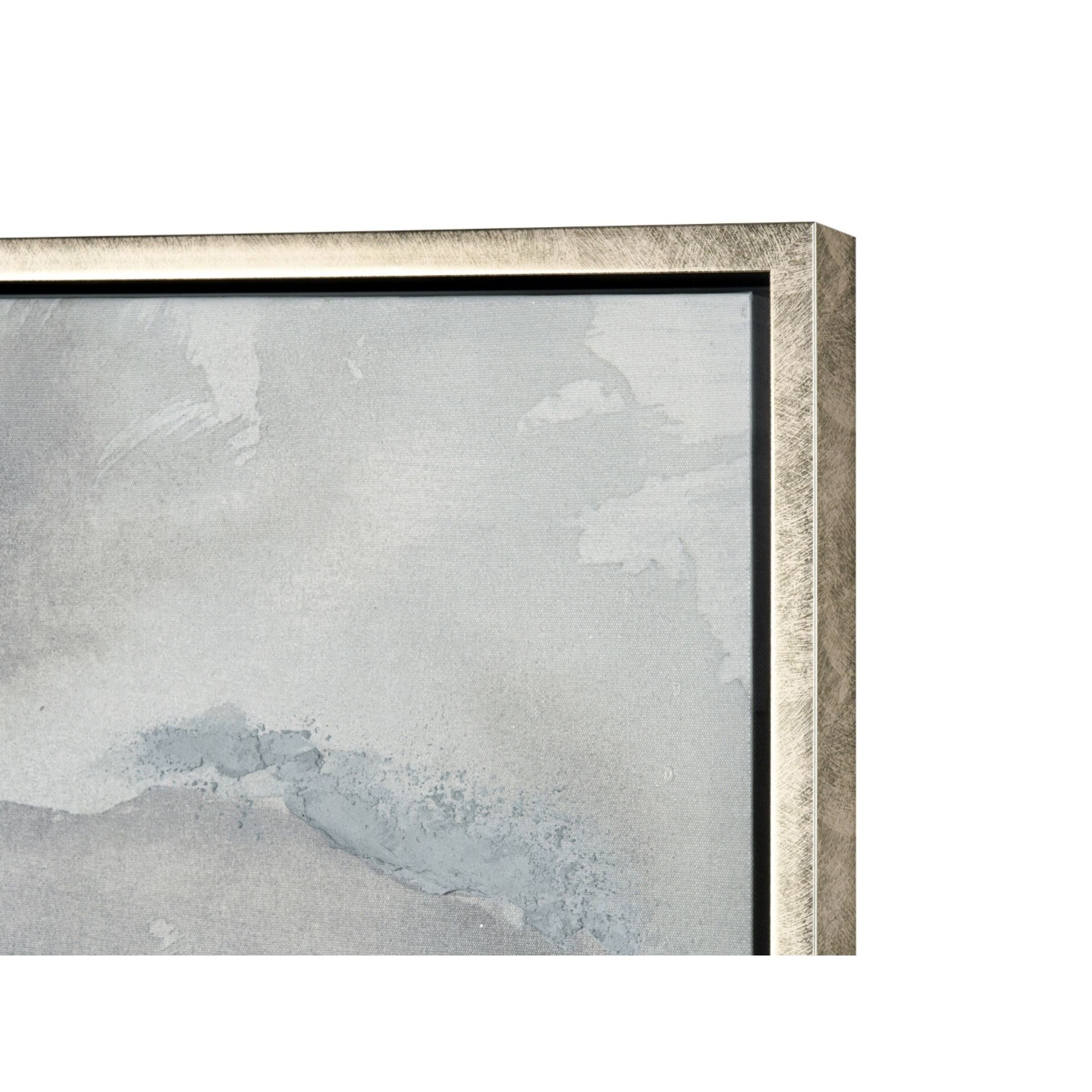 Grey Blooms Framed Wall Art 47"W x 35"H