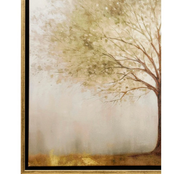 Tree Framed Canvas Print 37"W x 37"H