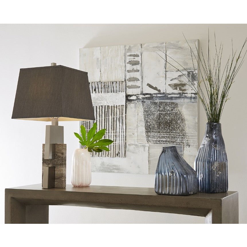 Cream and Grey Pavement Wall Art 40"W x 40"H