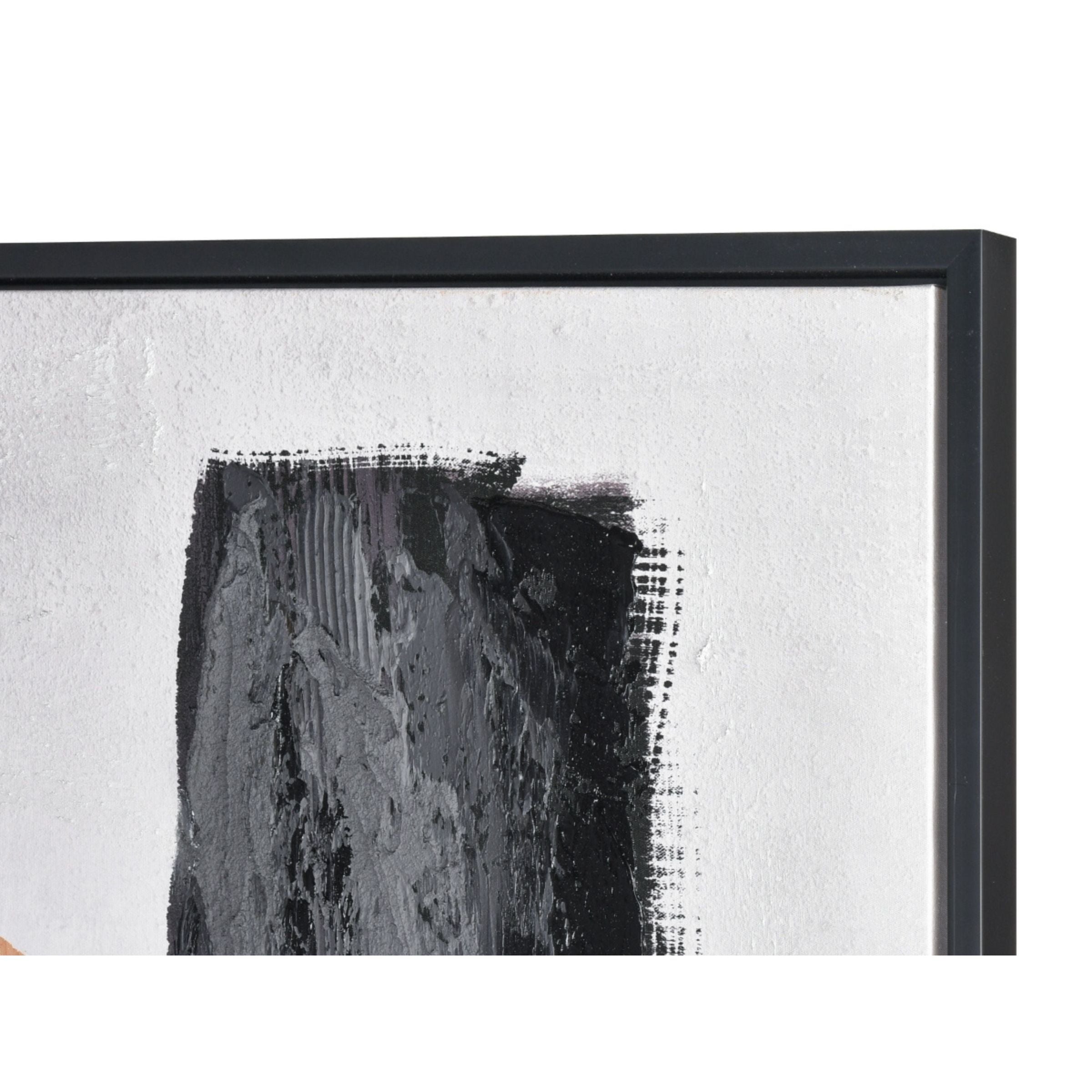 Black and Yellow Abstract Framed Art 71"W x 47"H