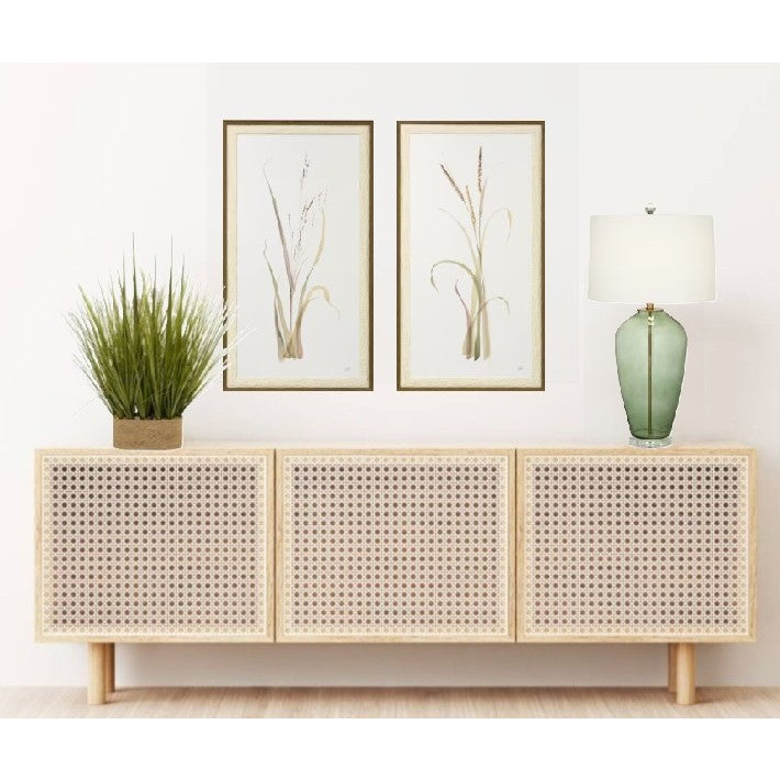 Lyme Grass II Textured Framed Print 24"W x 44"H