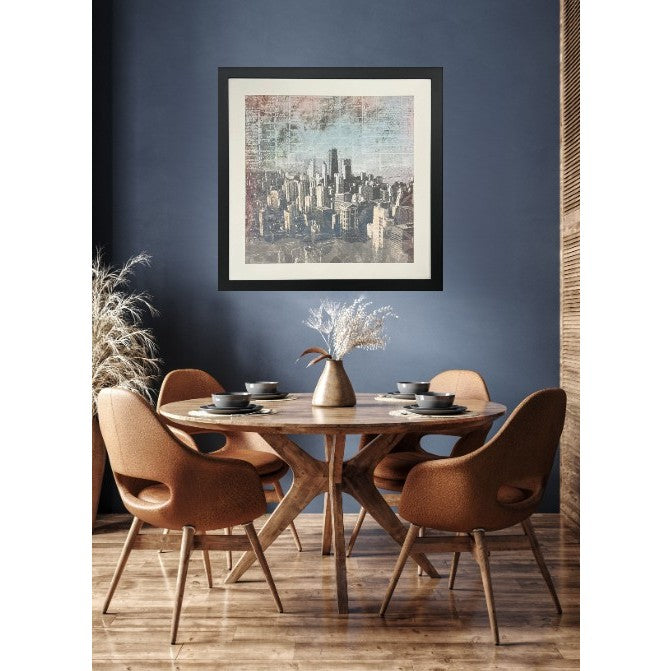 Chicago Skyline Framed Art 40"W x 40"H
