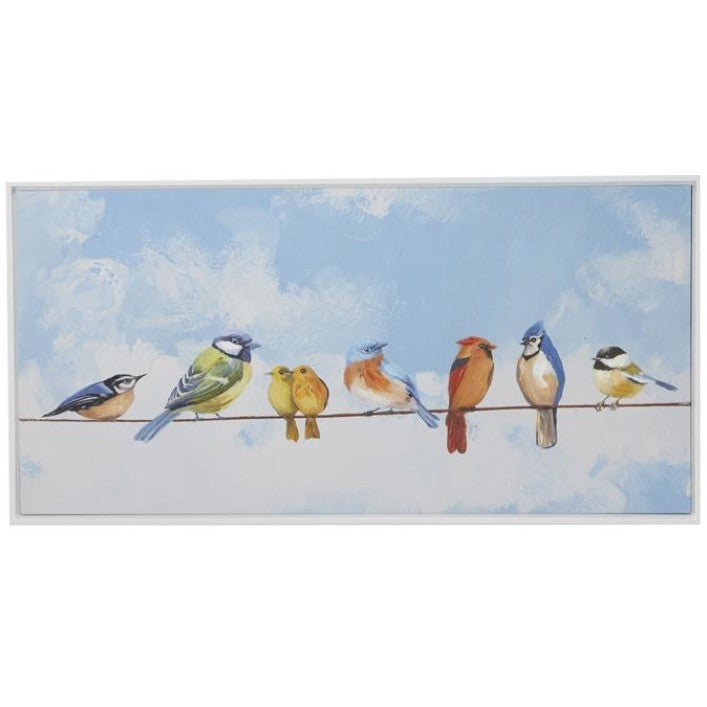 Colorful Birds Wall DÃ©cor 55"W x 28"H