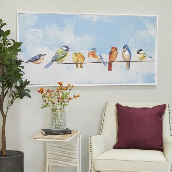 Colorful Birds Wall DÃ©cor 55"W x 28"H