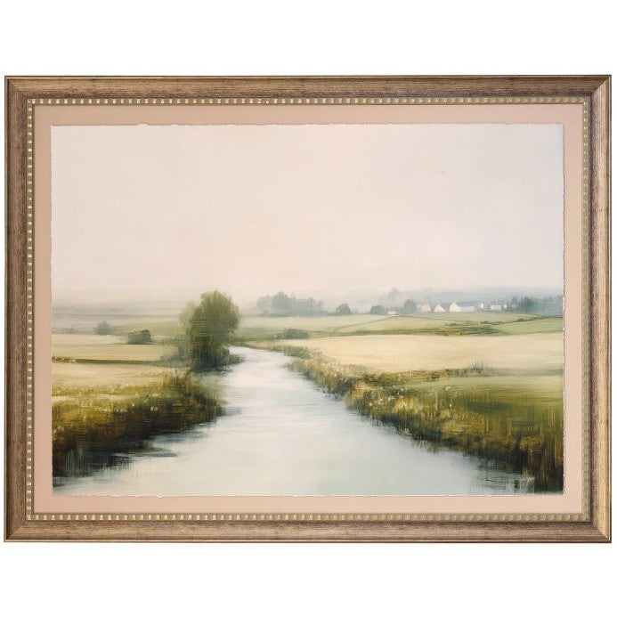 Scenic Stream Framed Print Under Glass 60"W x 46"H