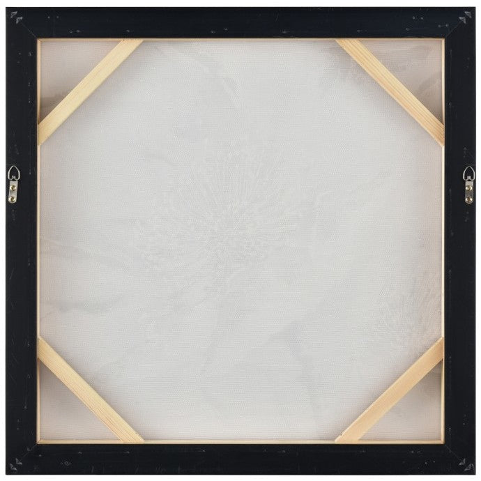 Grey and Gold Bloom II Framed Wall Art 24"W x 24"H
