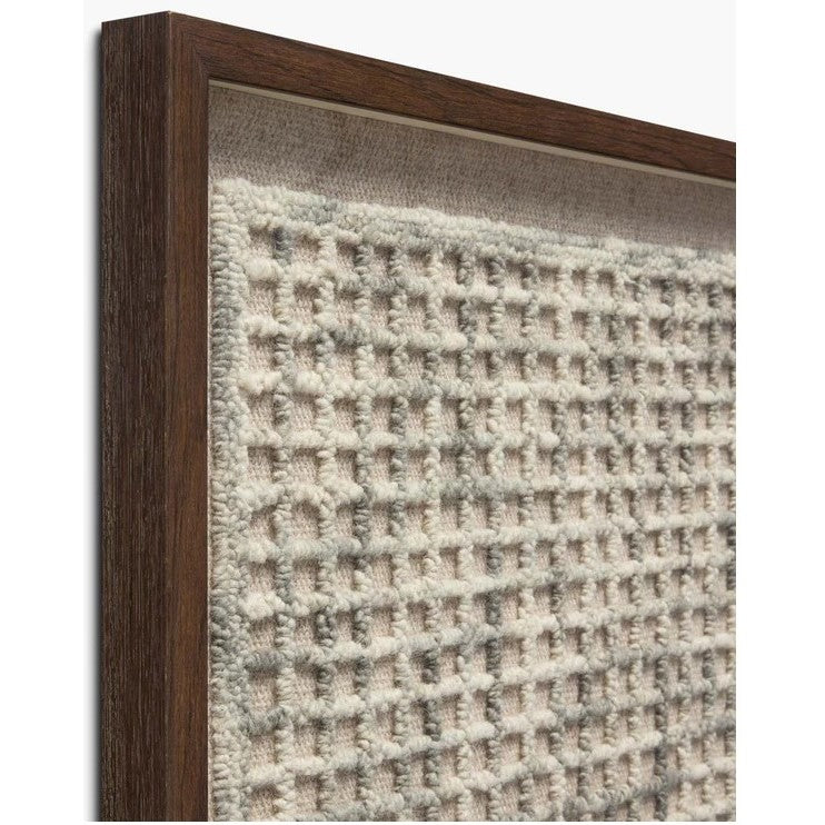 Tan Framed Textile 53"W x 35"H