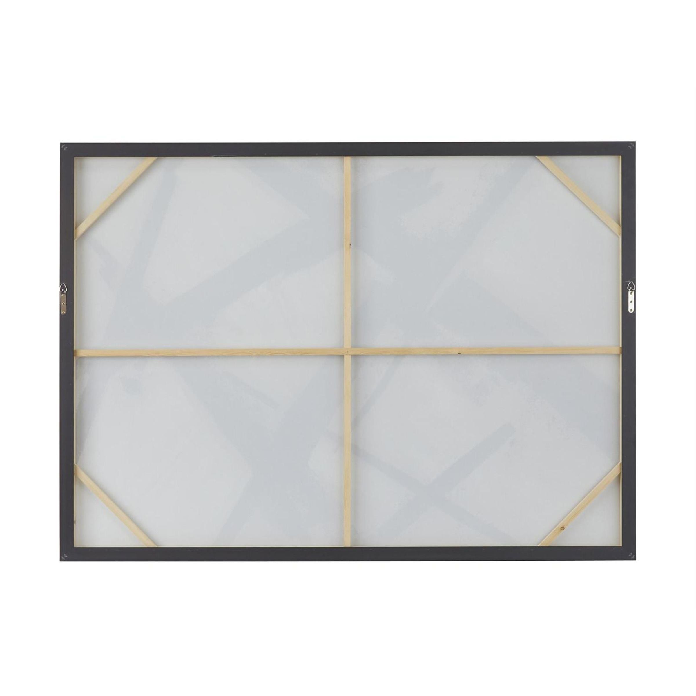 Black Lines Framed Art 65"W x 48"H