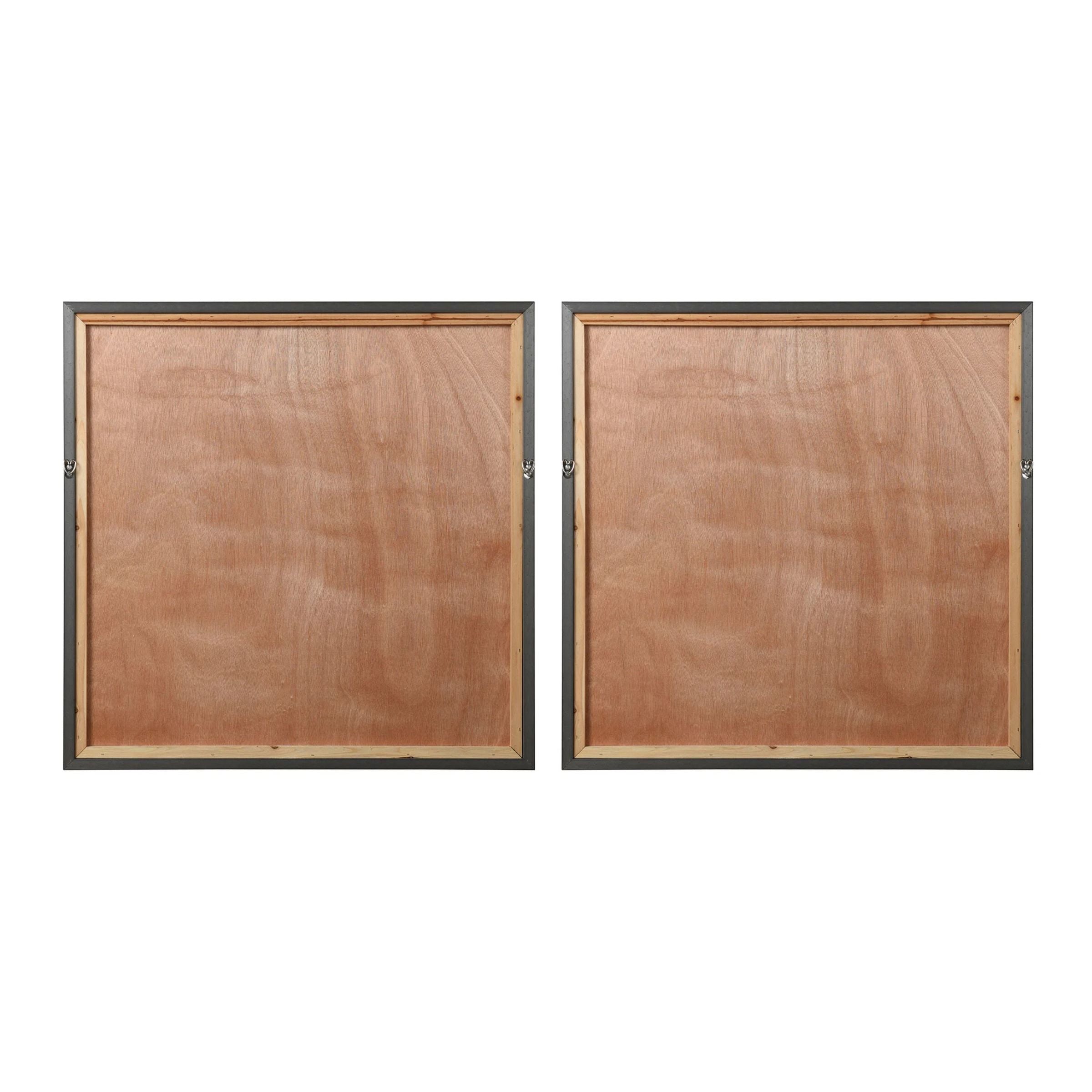 Set of 2 Coastal Framed Prints Under Glass 31"W x 32"H