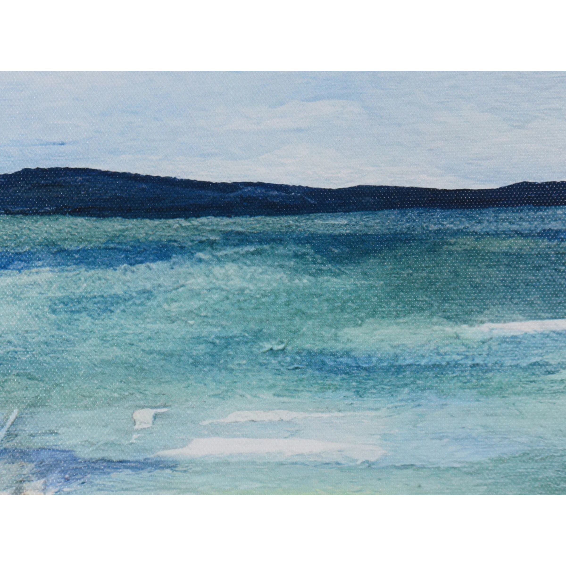 Set of 2 Coastal Framed Prints Under Glass 31"W x 32"H