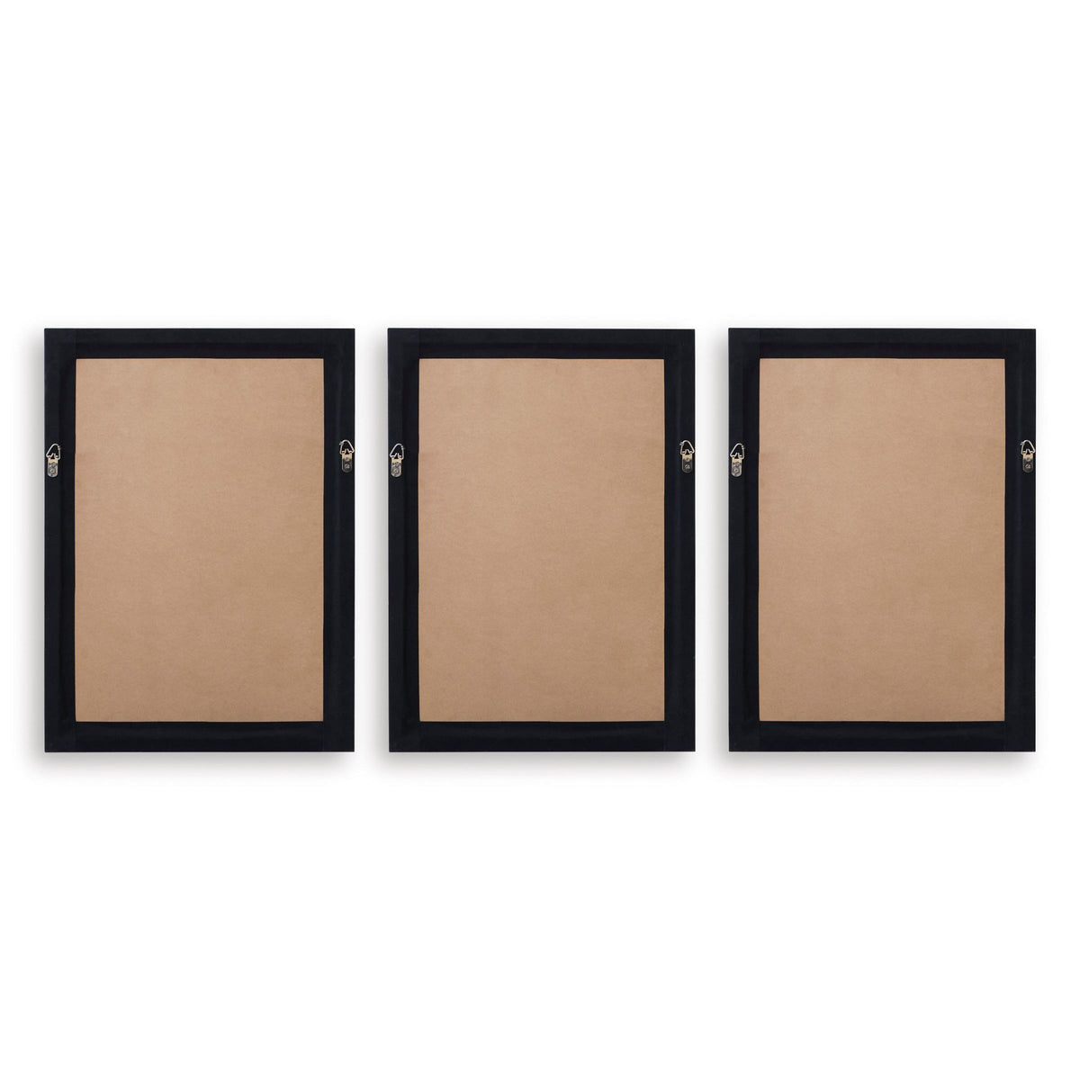 Set of 3 Black Botanicals Framed Prints 20"W x 28"H