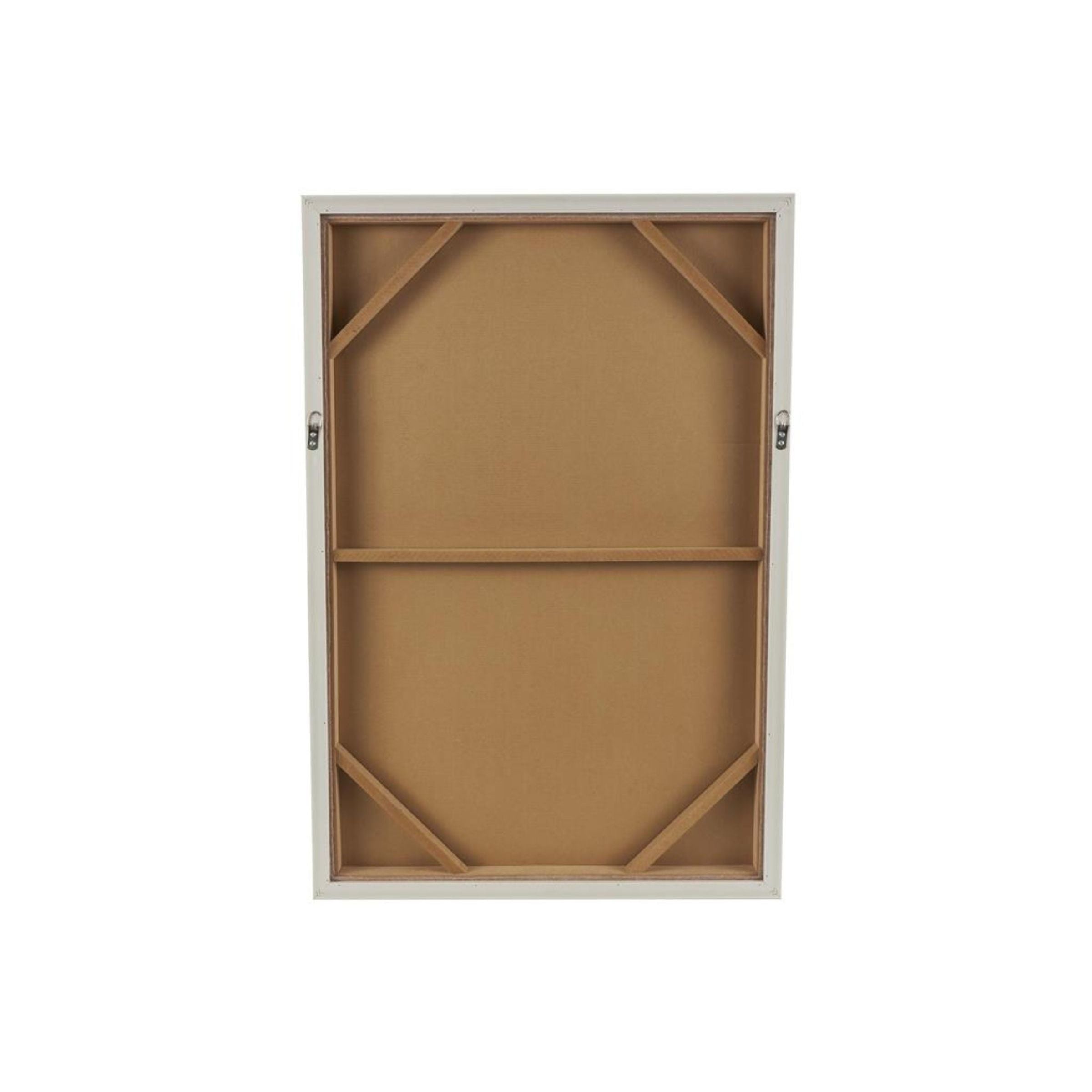 Black, White, and Tan Geo II Framed Wall Art 25"W x 37"H