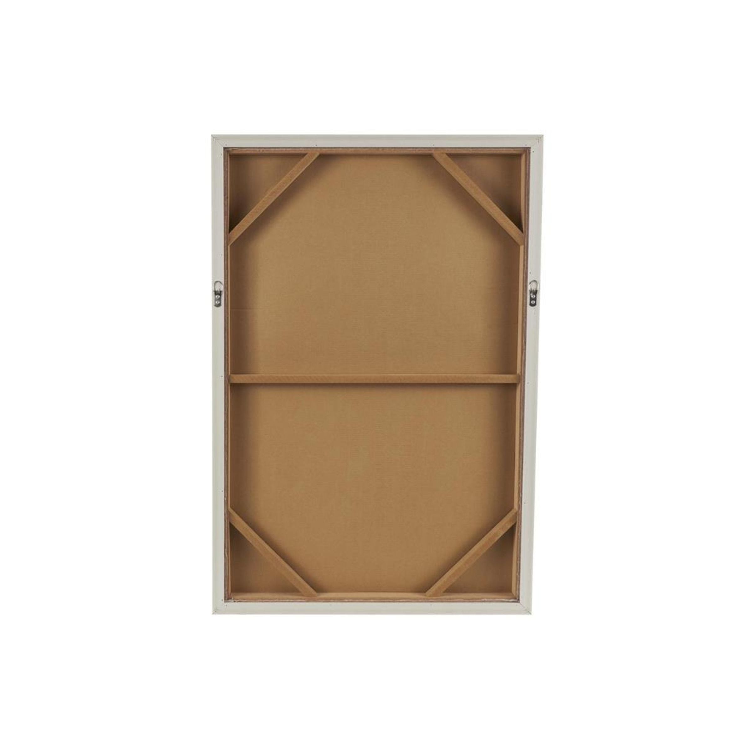Black, White, and Tan Geo I Framed Wall Art 25"W x 37"H