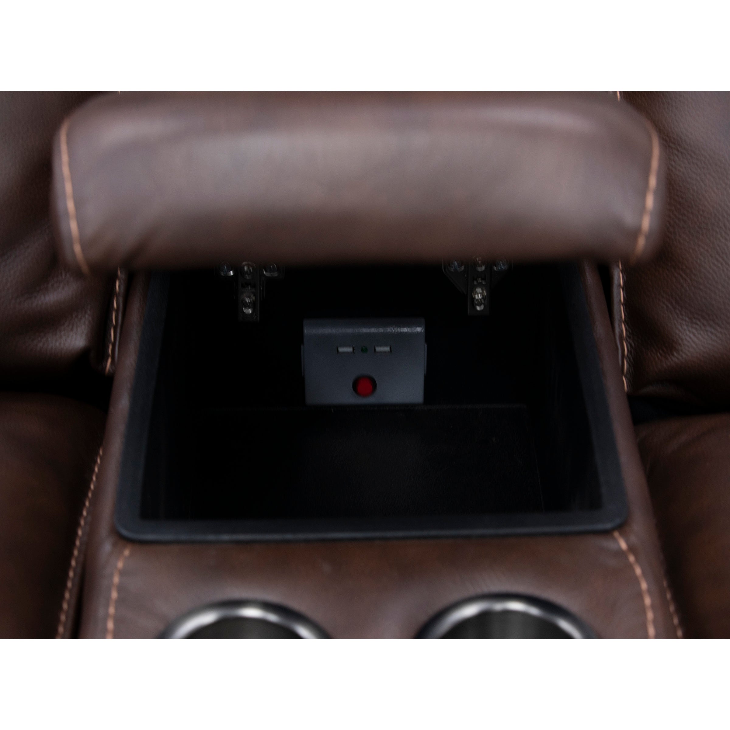 Mustang 6-Pc. Leather Power Headrest Reclining Modular