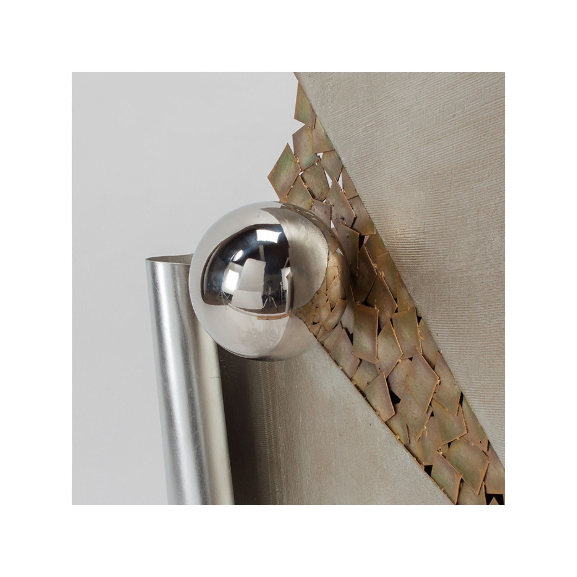 Metal Steel Disc Wall Decor 40"W x 45"H