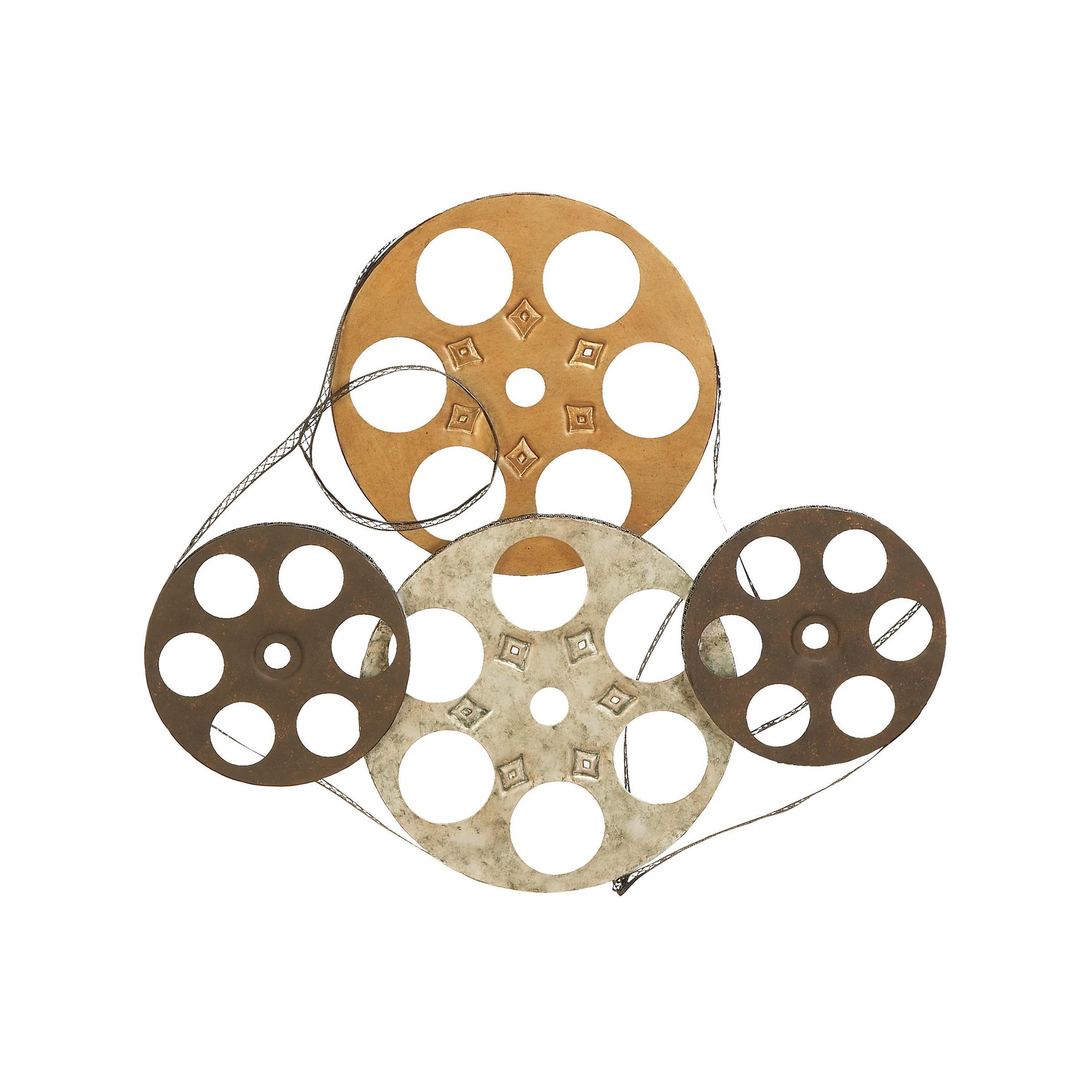 Movie Reel Metal Wall DÃ©cor 25"W x 22"H