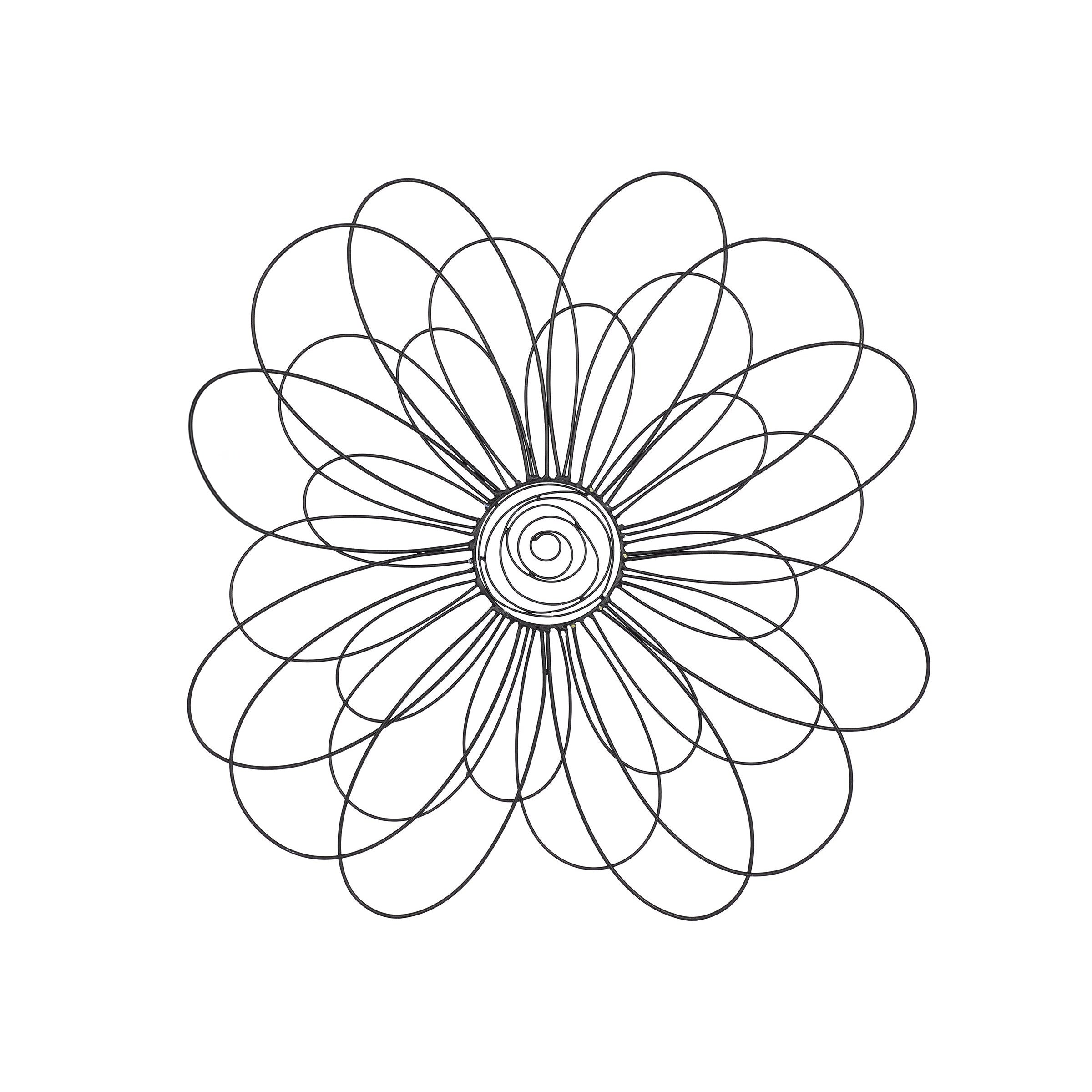 Iron Flower Metal Wall Decor 29"W x 29"H