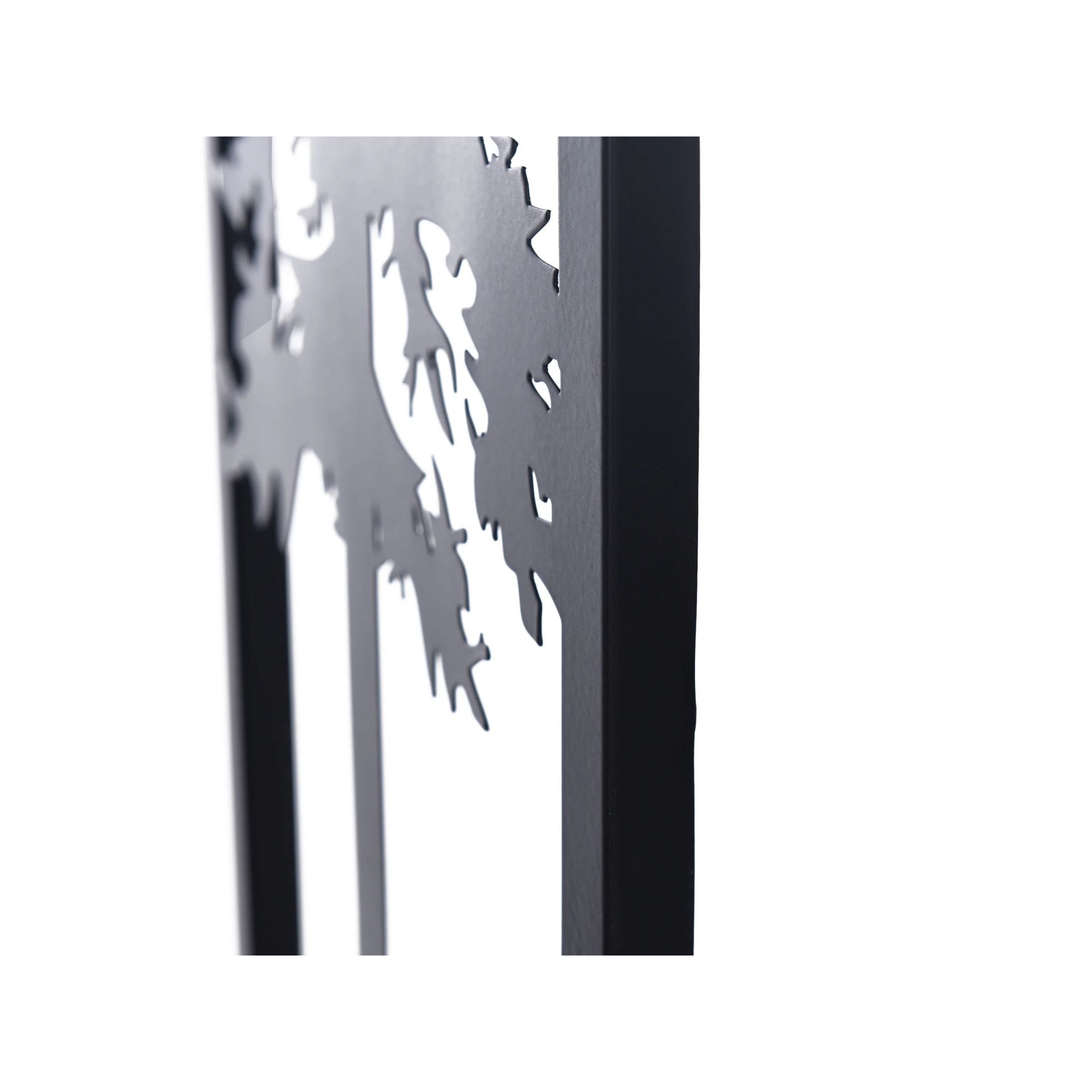 Black Metal Tree I Wall DÃ©cor 12"W x 36"H