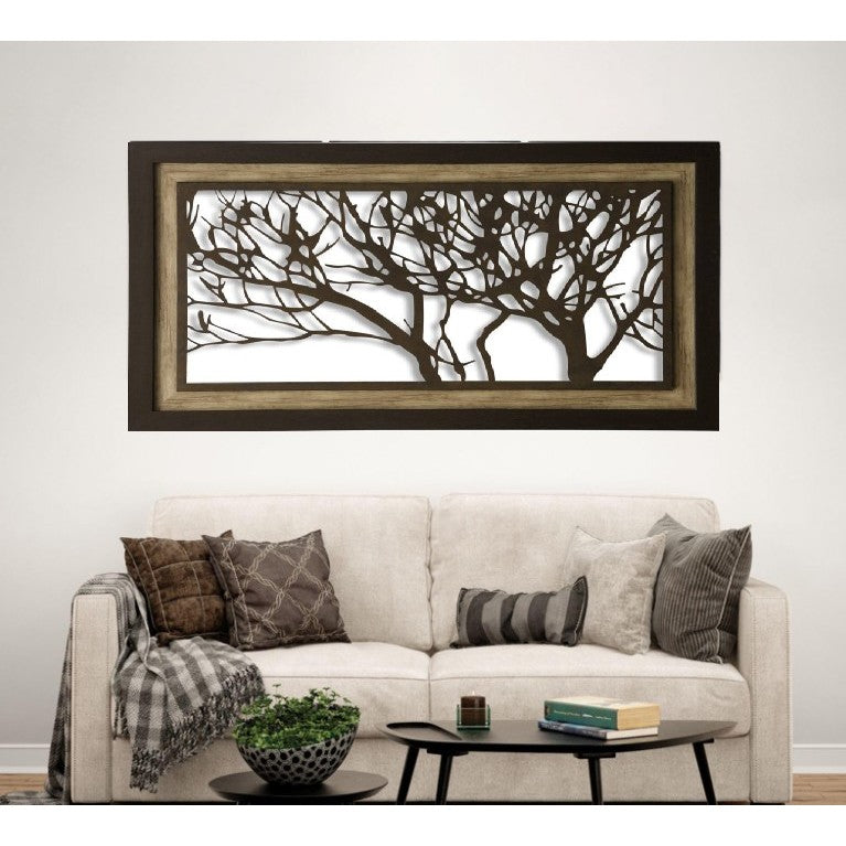 Metal Tree Wall Decor 59"W x 35"H