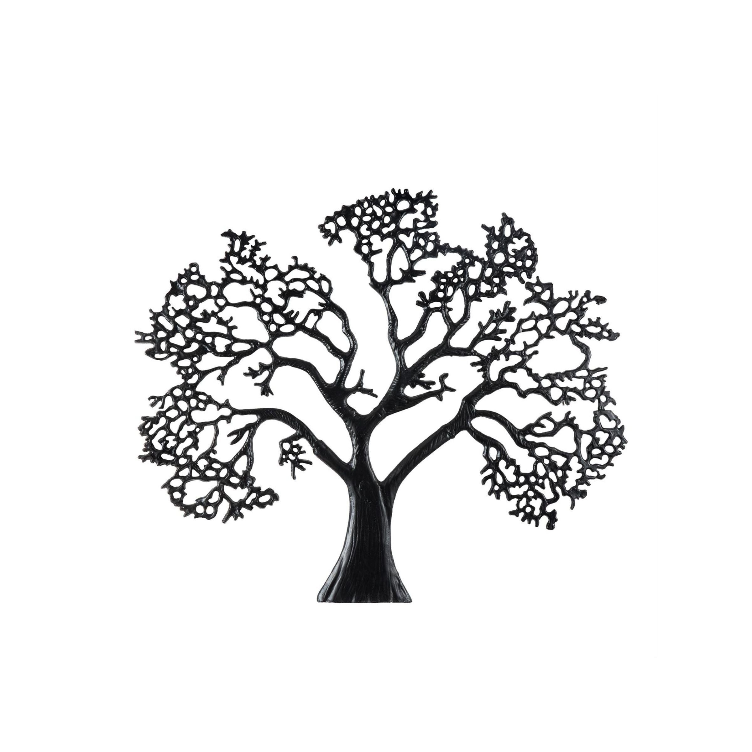 Black Metal Tree Wall Decor 50"W x 41"H