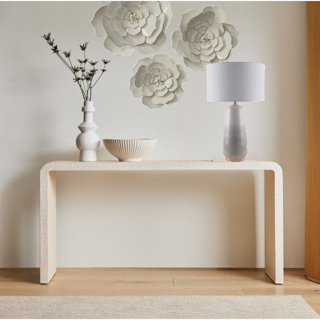 Set of 3 Ivory Flowers Wall DÃ©cor 17/20/24"