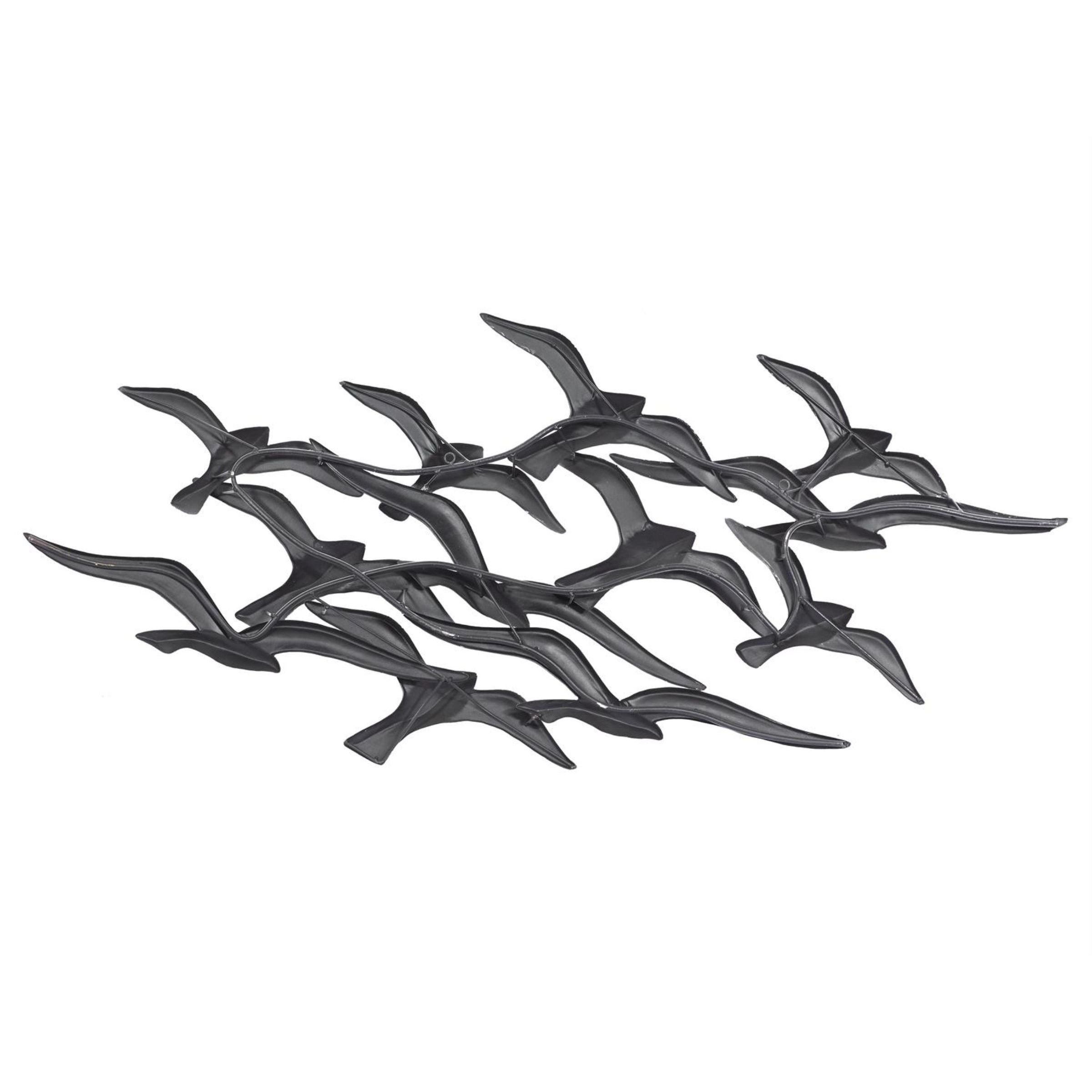 Metal Flock of Birds Wall Decor 48"W x 23"H