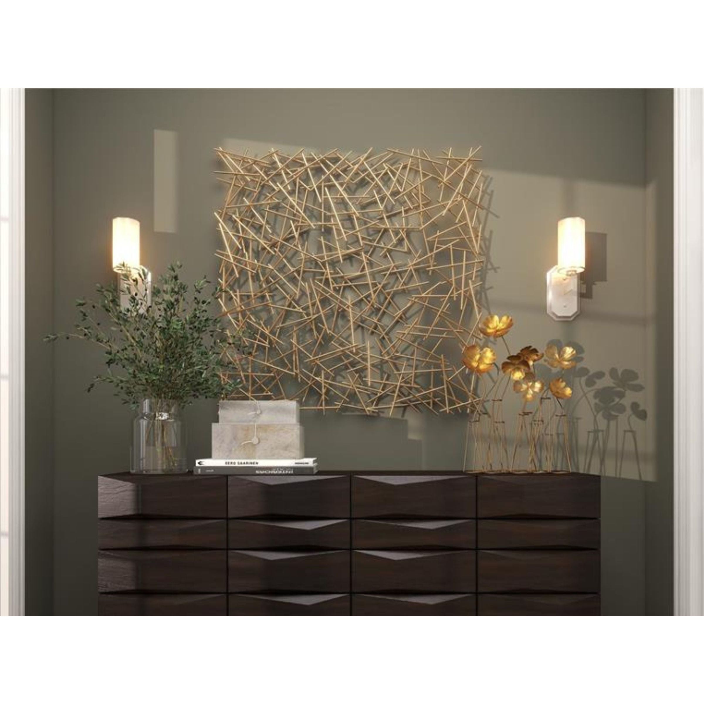 Gold Sticks Wall Decor 40"W x 40"H