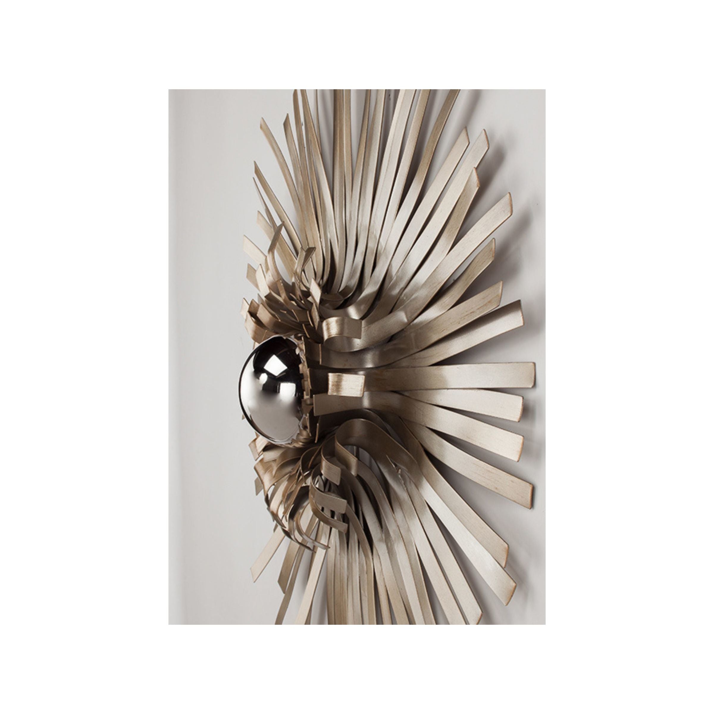 Set of 5 Champagne Metal Wall Decor 13/18/24/29" Round