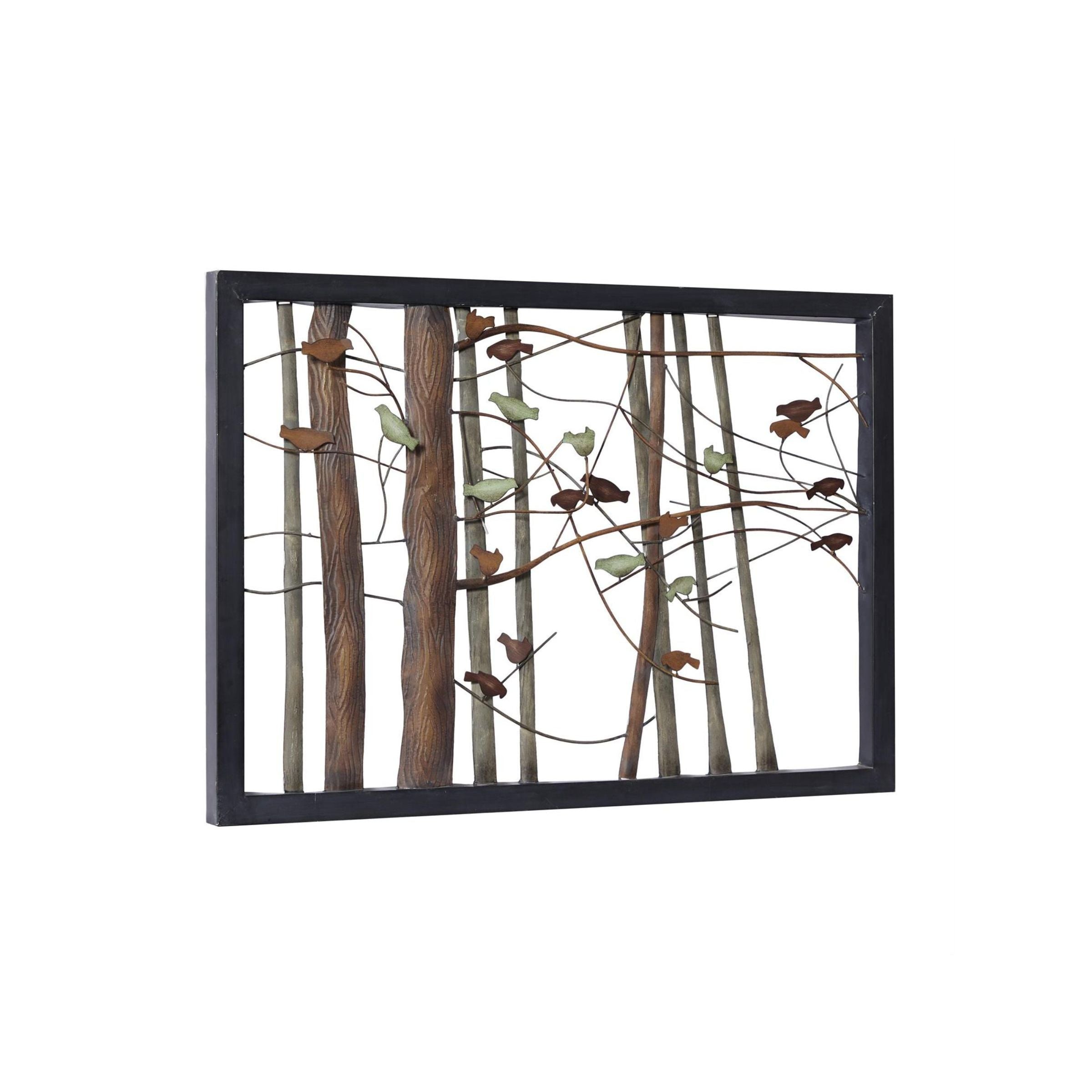 Bird and Branches Metal Wall Decor 39"W x 27"H