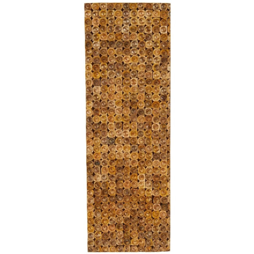 Wood Circle Block Panel Wall Art 16"W x 47"H