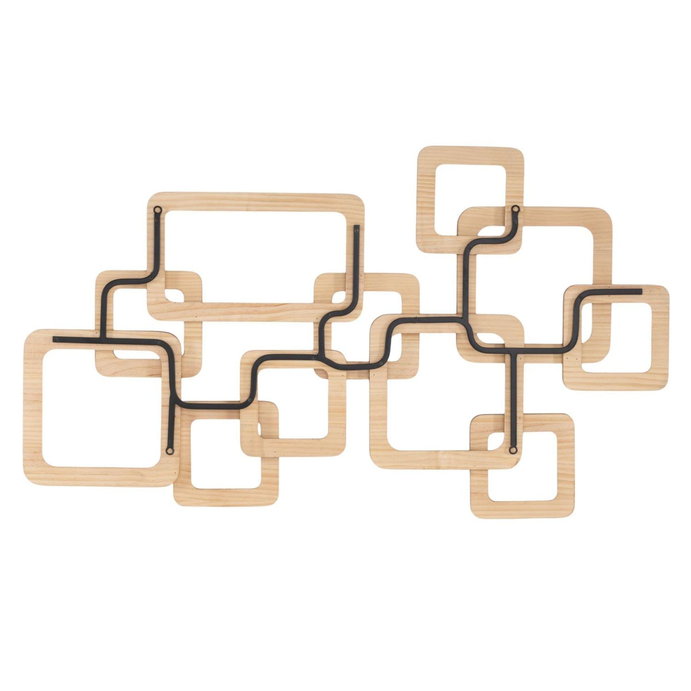 Wood Rectangular Layers Wall Decor 42"W x 25"H