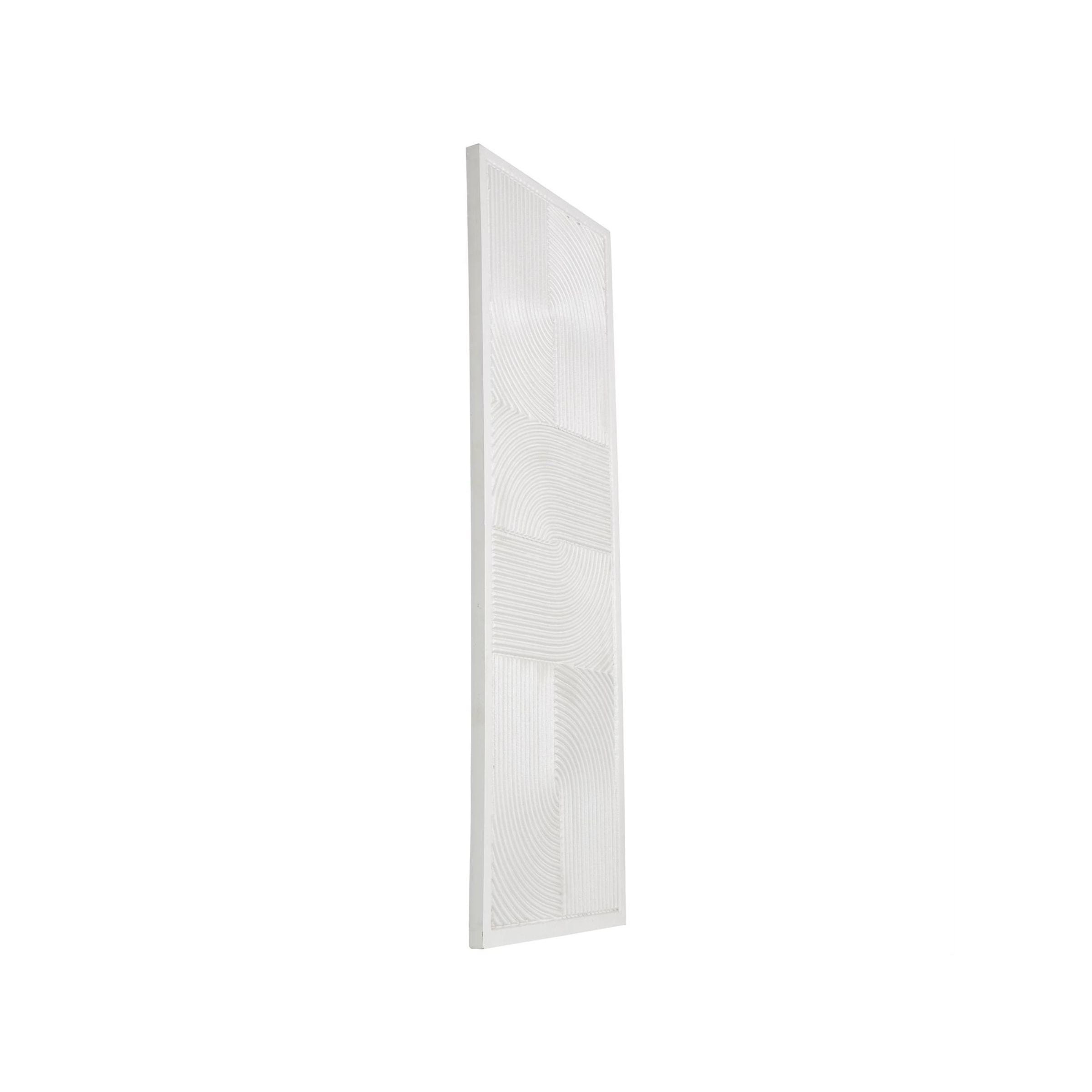 White Wood Wall Panel Decor 16"W x 48"H