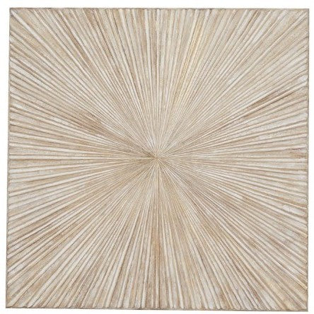 Natural White Wood Wall Decor 48"W x 48"H