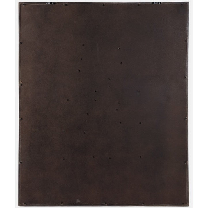 Wood and Fabric Abstract Wall Art 30"W x 36"H